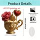 thumbnail image 2 of Regalo romántico de adorno de taza de té | Decoración acrílica en forma de corazón 15cm | Juego de tazas de té con temática de amor, platillo a juego, cuchara para remover | Acabado brillante, 2 of 4