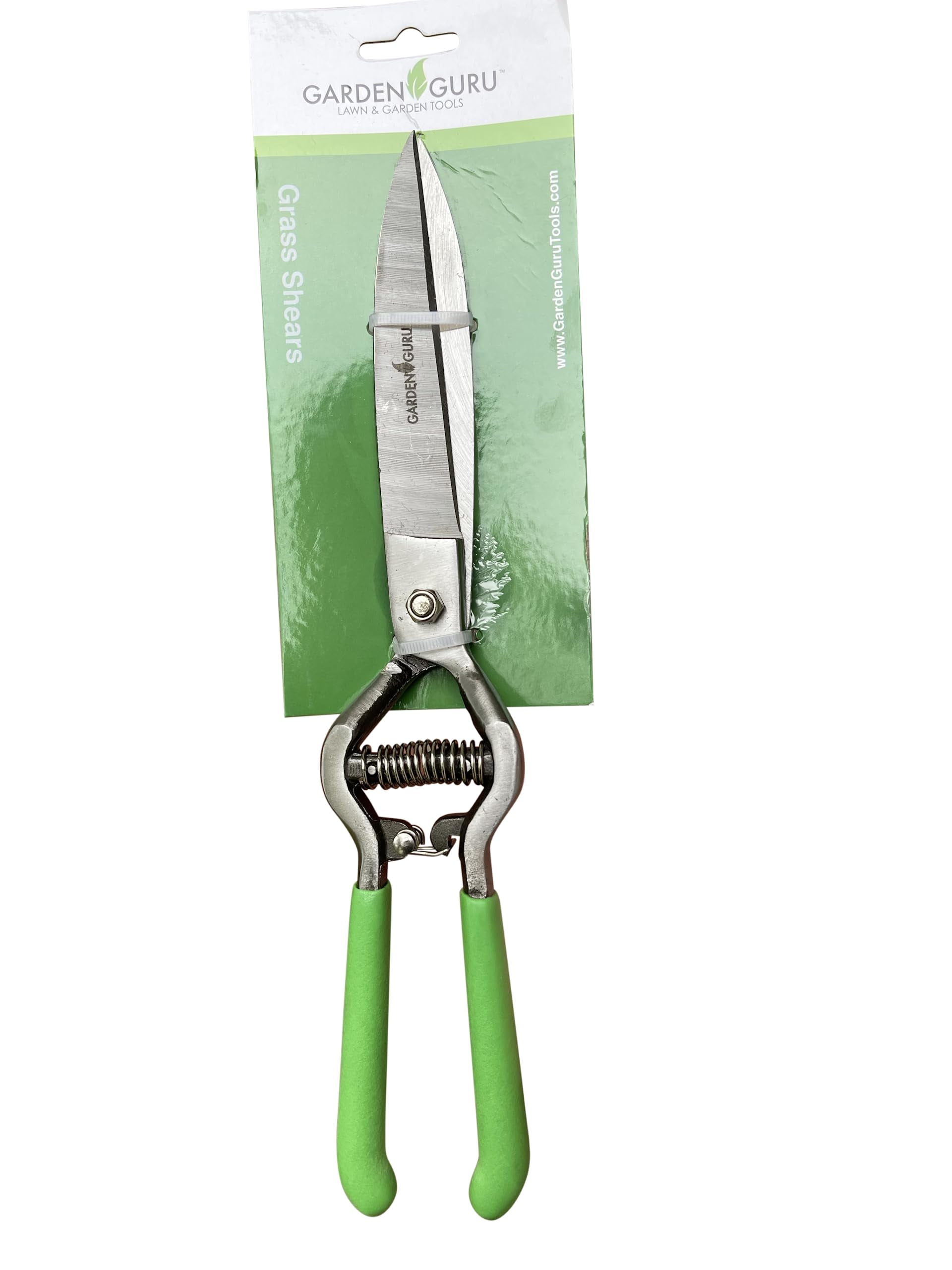 Garden Guru Hand Grass Clipper Scissors – Heavy-Duty Forged Steel Grass Shears with Comfort Grip Handles – Precision Lawn Edging, Shrub & Flower Trimming, Garden & Landscape Pruning Tool