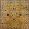 thumbnail image 1 of Ahgly Company Indoor Square Mid-Century Modern Gold Oriental Area Rugs, 4' Square, 1 of 6