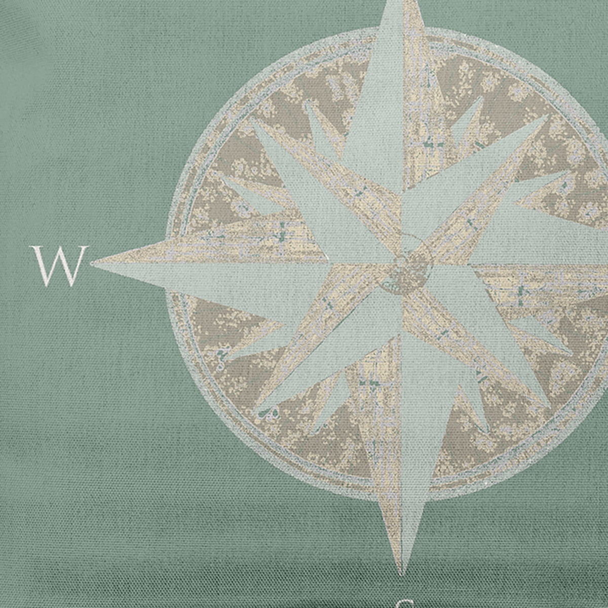 Simply Daisy 14" x 20" Compass Nautical Decorative Indoor Pillow