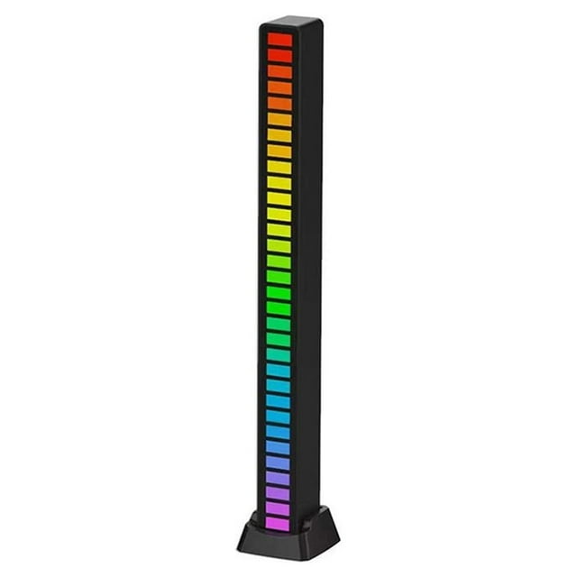 Luz recargable de colores RGB Cateissary control de sonido activado por voz Lámpara inalámbrica Tipo-c