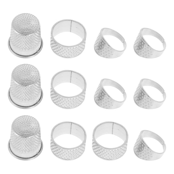ETHZZLE Strong Thimble Iron Silver 15Pcs