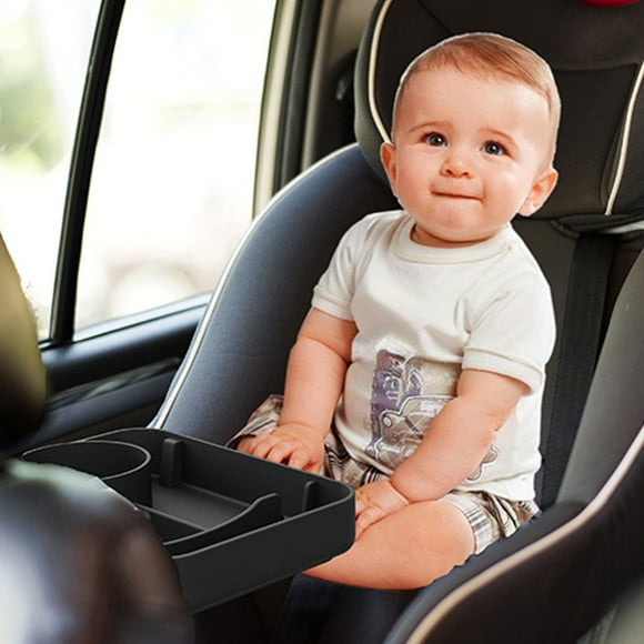Dvkptbk Car Accessories Youngster Security Seat Cup Possessor Tray Polymerized Siloxanes Car Baby Tray Portable Easy to Use and Clean