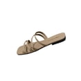 thumbnail image 2 of Viluyesy Womens Slippers Non-Slip Comfortable Flat Bottom Womens Footwear Khaki Size 41, 2 of 10