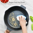 thumbnail image 3 of Deep Frying Pan Non stick with Lid, Clatine Nonstick Deep Skillet with Lid, 3 of 5