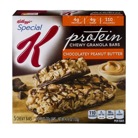 Kellogg's Special K Protein Chocolatey PB Granola Bar, 5 count 4.76 oz
