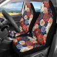 thumbnail image 2 of POLERO Vibrant Floral Mix Vehicle Seat Covers for Women, Set of 2 Front Seat Cover Anti-Slip Breathable Car Front Seat Covers, 2 of 13