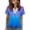 -344-Blue, variant on Favoffer Womens Short Sleeve Tops V Neck Tie Front Cross Wrap Loose Fit Casual Blouses Light Shirts for Daily Party Dating Shopping