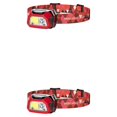thumbnail image 1 of Faro recargable USB Naiovety 5 modos alto brillo linterna camping pesca cabeza antorcha Rojo, 1 of 6