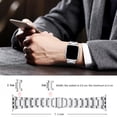 thumbnail image 4 of WFEAGL Stainless Band Apple Watch Band Replacement Strap 38mm 40mm 41mm Silver, 4 of 5