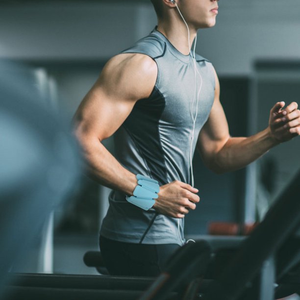 UPGRATOR 1Par Strap De Ajustable De Silicona Azul Para Entrenamiento En Casa Y Deportes