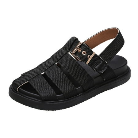 

Female Summer Beach Sandals 2 Color Choose Black Green Beige Gift for Christmas Birthday New Year Green 35