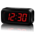 thumbnail image 1 of Reloj despertador digital KWANWA, batería de pared pequeña, 12/24 horas, LED, 1 of 5
