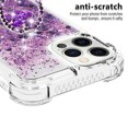thumbnail image 3 of Funda para iPhone 12 PRO MAX con Brillo Líquido Flotante, Purpurina, Parachoques y Anillo Giratorio Soporte, 3 of 5