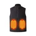 thumbnail image 3 of guisaled Heated Vest for Men Smart Rechargeable USB Heated Jacket Warm Lightweight Softshell 6 Heating Zone Heated Vests Battery Pack Not Included, 3 of 9