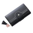 thumbnail image 1 of Womens Long Wallet Fashion Button Closure Tassel Decor Card Wallet Clutch Wallet, 1 of 7