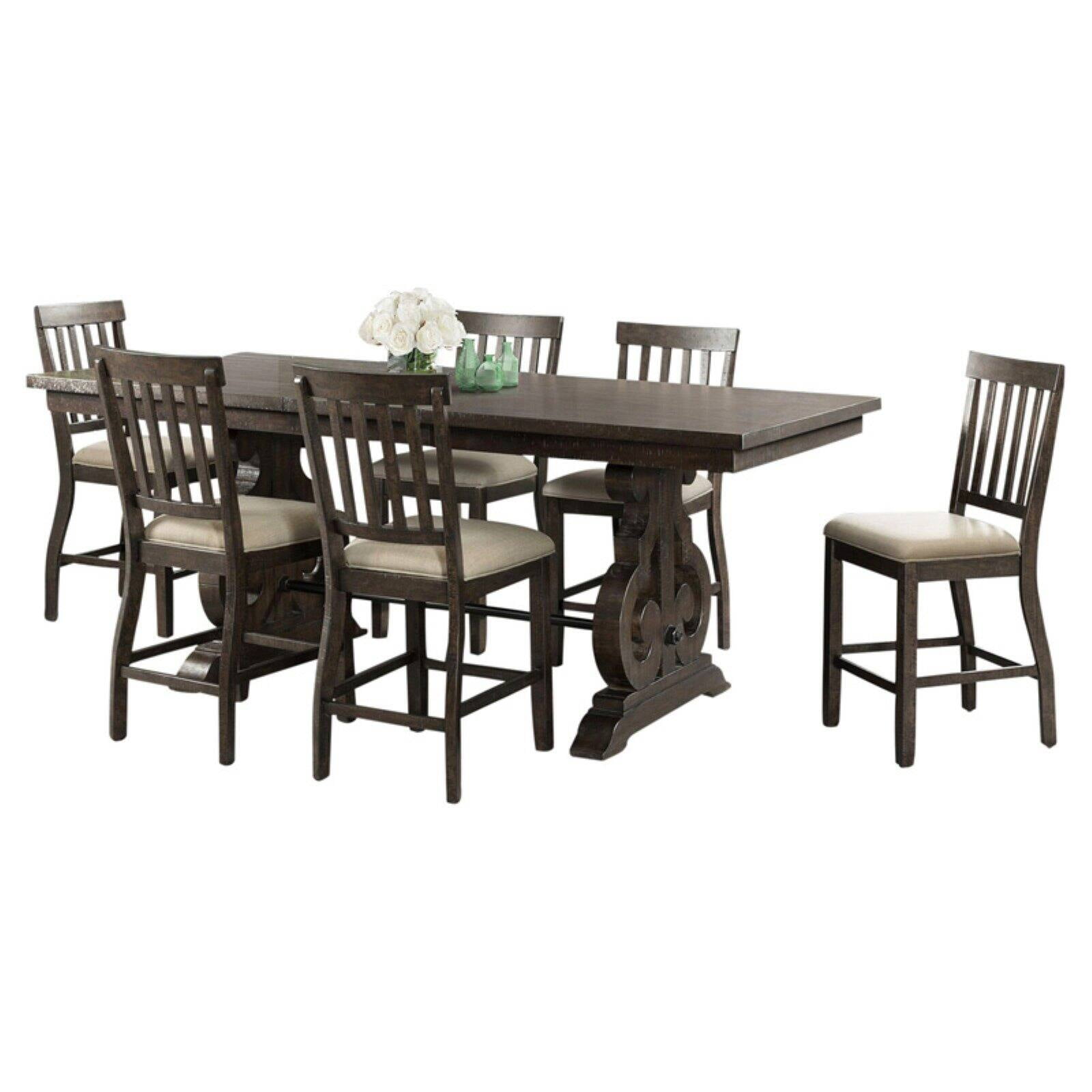 Picket House Furnishings Stanford 7 Piece Counter Height Dining Set