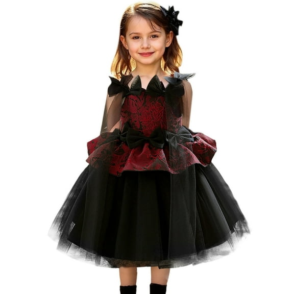 FYDUU Baby Toddler Girl Dress Girls Dresses Kids Dress With Cape And Satin For Girls Party Outfit Everyday Wear Casual Holiday Dresses 18-24 Months