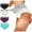 #02,Multicolor,4PC, variant on AOOCHASLIY 4PC Women's High Waist Stretch Patchwork Briefs Soft Underwear Bikini Underpants Breathable Ladies Panties