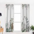 thumbnail image 5 of Hokiten Christmas Botanical Blackout Curtains | Light Blocking Print Window Curtains, Pinecone Eucalyptus Leaves Xmas Thermal Insulated Window Drapes for Living Room Kitchen (2 Panels, 104"W x 96"L), 5 of 7