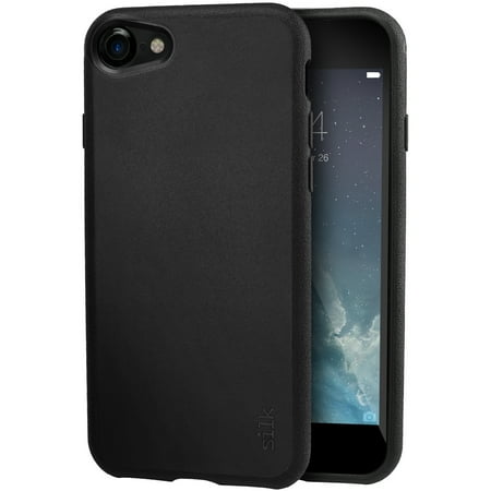 Silk iPhone 8/7 Slim Case - Kung Fu Grip [Lightweight + Protective] Thin Cover for Apple iPhone 7/8 - Black Tie