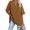 Brown, variant on Langwyqu Women's Oversized T Shirts Tees Half Sleeve V Neck Comfy Tops