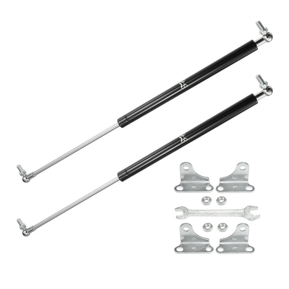 Unique Bargains 2 Pcs 20inch 200lb/890N Black Lift Supports Struts Shocks Gas Spring with Wrench Universal for RV Car