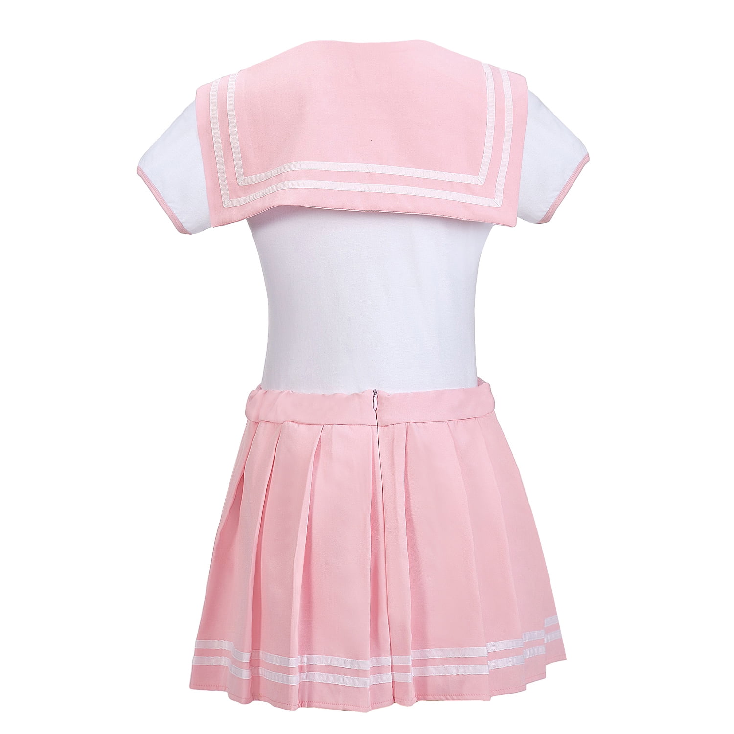 Littleforbig Cotton Romper Onesie Pajamas Bodysuit - Cosplay Magical Onesie Skirt Set Pink XL