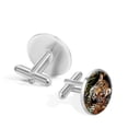 thumbnail image 3 of Leopard Premium Stainless Steel Cufflink Sets for Men - Ideal for Dress Shirts and Formal Events, 3 of 6