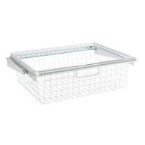 Rubbermaid Sliding Wire Basket - White