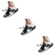 thumbnail image 3 of Qarigey 2 piezas estilo casual hombres playa caminar sandalia senderismo Picnic portátil cuero punta abierta zapatilla calzado blanco negro Type1 NO1, 3 of 6