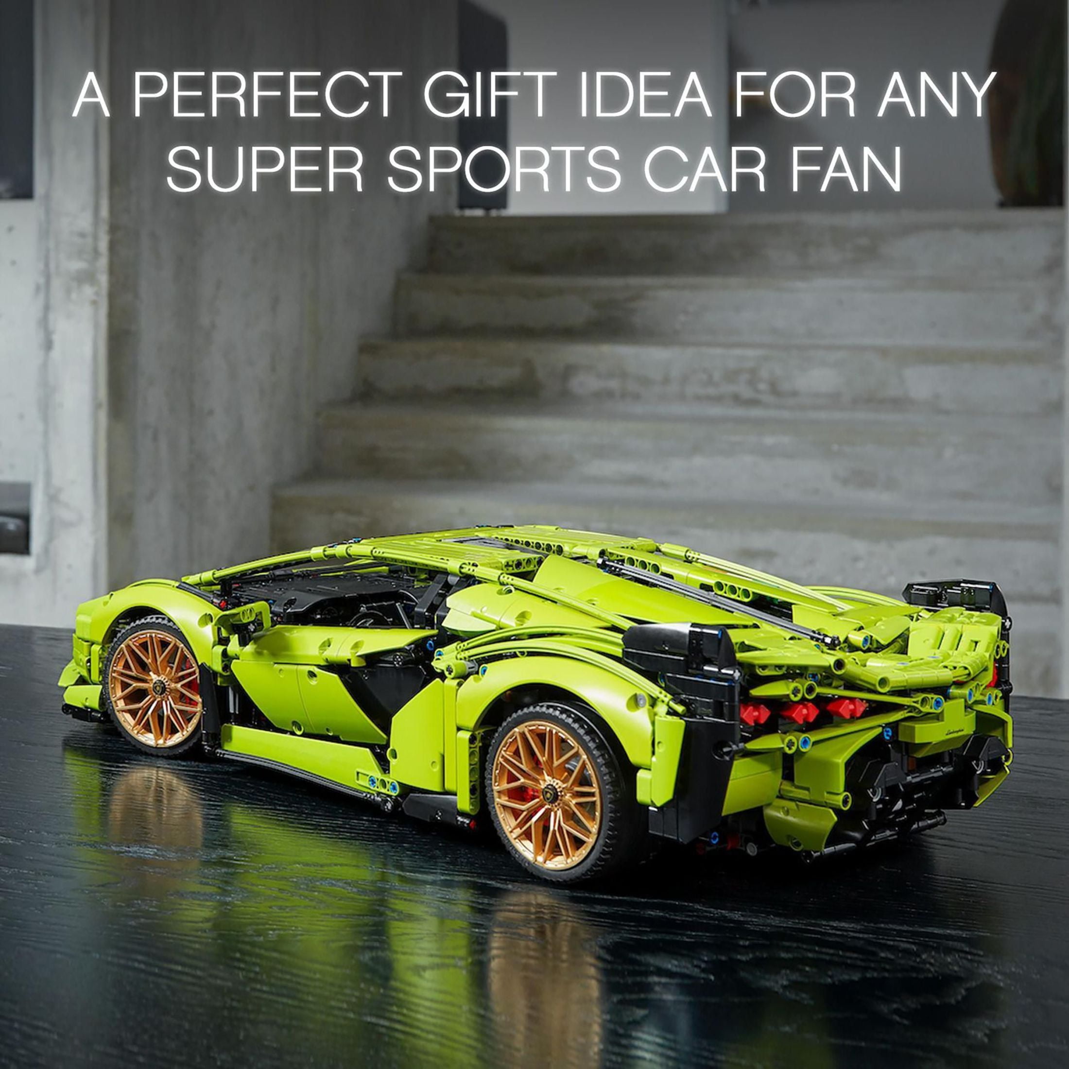 LEGO Technic Lamborghini Siân FKP 37 Building Sets for Adults - Detailed Lamborghini Model Car Kit for Men & Women, Ages 18+ Years - Display in Room as Decor - 42115
