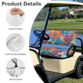 thumbnail image 6 of HUIACONG Datura Flowers Golf Cart Seat Cover, Lightweight Washable Golf Cart Seat Covers 2 Piece for More 2-Seat Golf Carts, 6 of 7