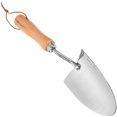 thumbnail image 4 of Raindrops Wide Spade Shovel 1Pcs for Gardening Tools in Stainless Steel and Wood for Composting Narrow Spaces 12.8x3.3in, 4 of 8