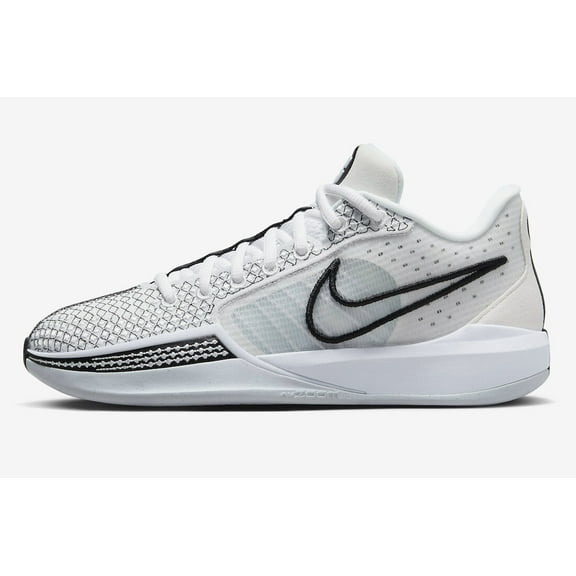 Nike Sabrina 1 FQ3381-103 Basketball Shoes Women's Black White Magnetic NR8328 (White,6)