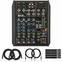 RCF F 6X 6-Channel Multi-FX Analog Mixing Console with Cables Package