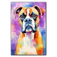 thumbnail image 3 of Boxer Canvas Wall Art Famous Oil Paintings Monets Watercolor Dog Canvas Funny Dog Canvas Floral Print Abstract Farmhouse Gallery Aesthetic Room Decor for Bedroom Bathroom, 3 of 6