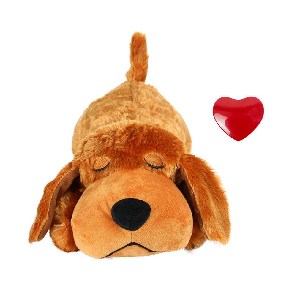 Dog Heartbeat Toy for Anxiety Relief Calming Puppy Behavioral Training Aid Toy Puppy Dog Pals Toys Pet Companion Pillow 
