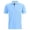 Light Blue_004, variant on Polo Shirts for Men Casual Cotton Pique Short Sleeve T-Shirts 3 Buttons Classic Fit Comfort Performance Golf Shirts Navy L