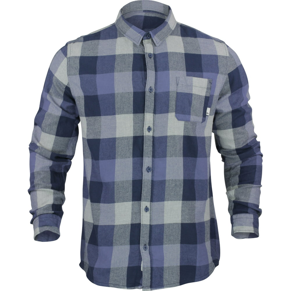 Quiksilver Mens Motherfly Flannel Shirt - Navy Blazer - Walmart.com ...