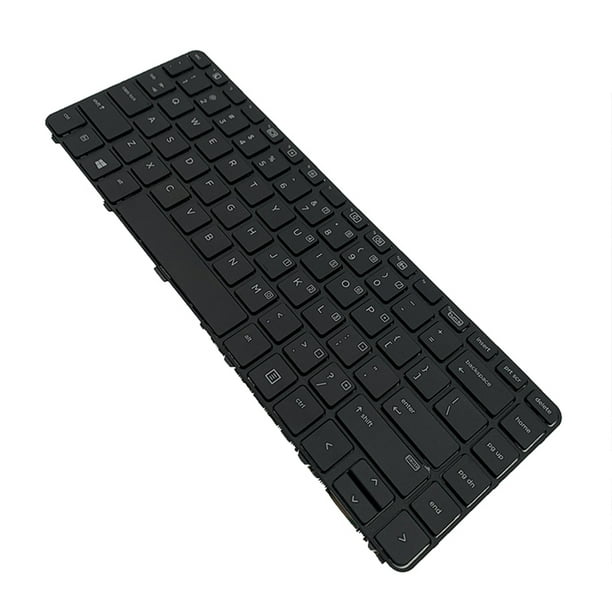Inteprter Teclado para portátil, escritura fluida negra, accesorio de ordenador táctil cómodo, reemplazo de teclado para Probook 440G3 430G3 Juegos de teclado y mouse para computadora