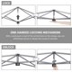 thumbnail image 5 of Songqin 10x10 1-Person Setup Pop Up Canopy Tent, Instant Portable Commercial Canopy Tent, Outdoor Gazebo with 1-Button Push, Wheeled Bag & 4 Sandbags for Home, Party & Outdoor Activities, Light Gray, 5 of 18