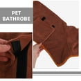 thumbnail image 3 of SHOWERORO Dog Towel Robe Coffee Fiber 1Pcs for Full Body Coverage and Comfort, 3 of 8