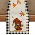 thumbnail image 4 of Mouliraty Thanksgiving Gnomes And Pumpkins In Celebration Of Fall Soft Washable Kitchen Table Runner Long Tablecloth 183x33CM, 4 of 4