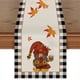 thumbnail image 4 of Camino de mesa de cocina suave y lavable con gnomos y calabazas para celebrar el otoño (183 x 33 cm)., 4 of 4