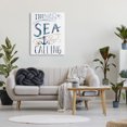 thumbnail image 2 of Stupell Industries The Sea is Calling Nautical Sentiment Navy Anchor Nature Painting Gallery Wrapped Canvas Print Wall Art, 30 x 40, 2 of 6