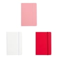 thumbnail image 4 of 3-Piece A6 Hardcover Notebook with Pen Loop (Pink, White, Red), Small Pocket Journal Cute Petite Memo Notepad, Lined, (160 Pages)/Notebook, By TINGXIN, 4 of 9
