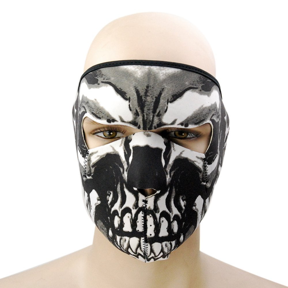 Fashion Cool Skeleton Patterned Mask Unisex Anti Dust Mask Breathable Neoprene Full Face Mask Outdoor Sport Motorcycle... by