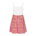 thumbnail image 6 of 13-14 Years Girl's Short Sleeve Floral Print Loose Casual Long Maxi Dress with Pockets 4-12 Years, 6 of 7