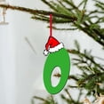 thumbnail image 2 of Christmas Wooden Initial Ornaments Unfinished Alphabet Letters for DIY Xmas Tree Craft Decorative Hanging, 2 of 9